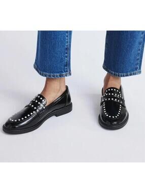New Free Assembly Women's Studded Faux Leather Loafer 8.5